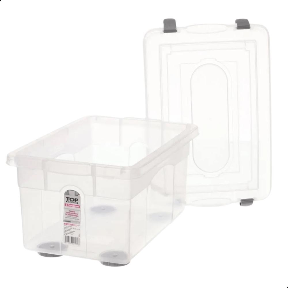 Kit Caixa Organizadora Transparente Sanremo 16,7L 6UN - 3