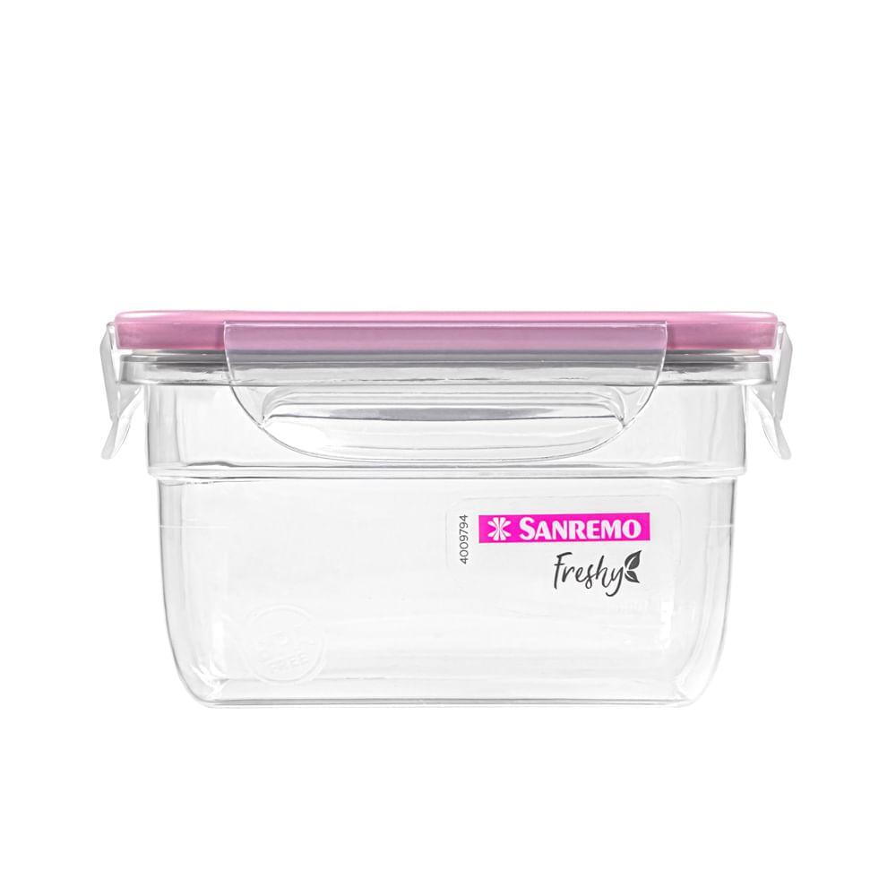 Kit 3 Potes Plásticos com Travas Herméticos Açaí 537ml Freshy Sanremo - 3