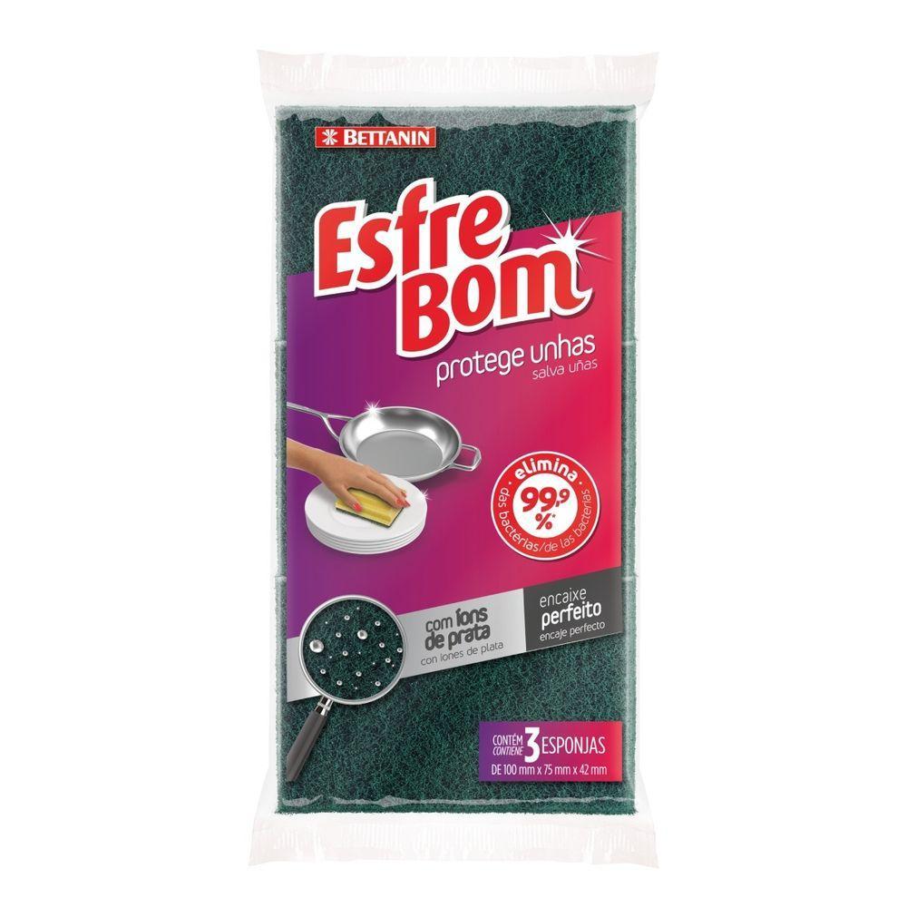 Kit Esponja Multiuso Protege Unhas EsfreBom Bettanin 12 Unidades - 2