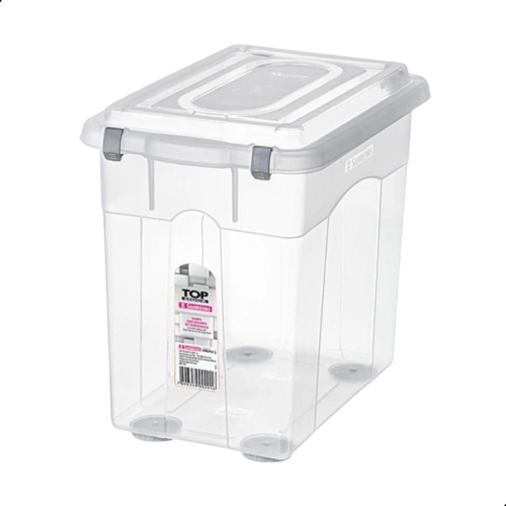 Kit Caixa Organizadora Transparente Sanremo 26,5L 6UN - 3