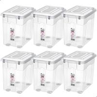 Kit Caixa Organizadora Transparente Sanremo 26,5L 6UN - 1