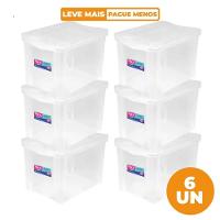 Kit Organizador 30L Transparente Ordene 6UN - 1