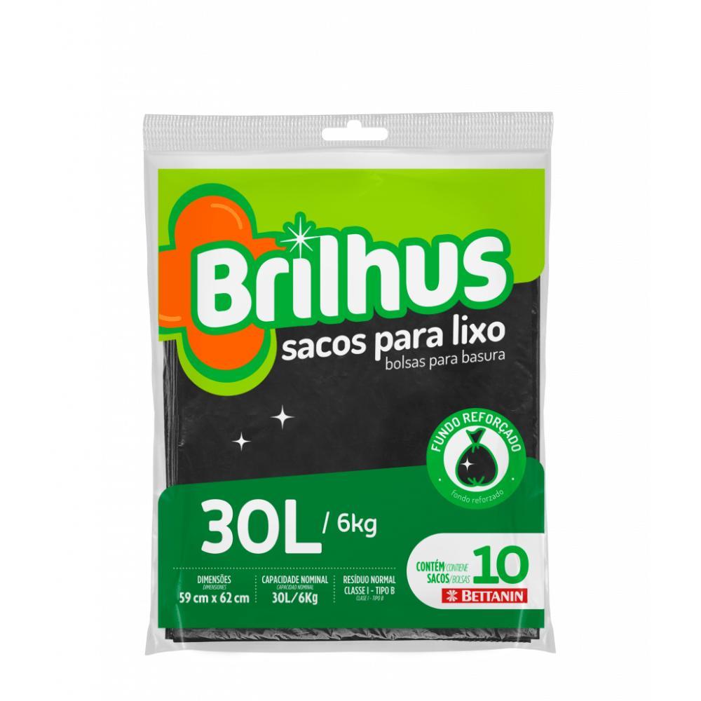 Kit Saco de Lixo 30L Brilhus Bettanin 50 Unidades - 2