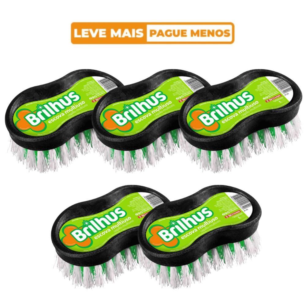 Kit 5 Escovas Limpeza Multiuso Brilhus Bettanin - 1