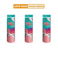 Kit 3 Panos Multiuso Antibacteriano Rolo com 25 unidades cada Vermelho EsfreBom Bettanin - 1