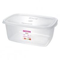 Kit 3 Potes Plásticos Retangulares Fácil Cristal 3,2L Sanremo - 2