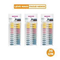 Kit Prendedor de Roupa Plástico Folhas Oba Sanremo 36 Unidades - 1