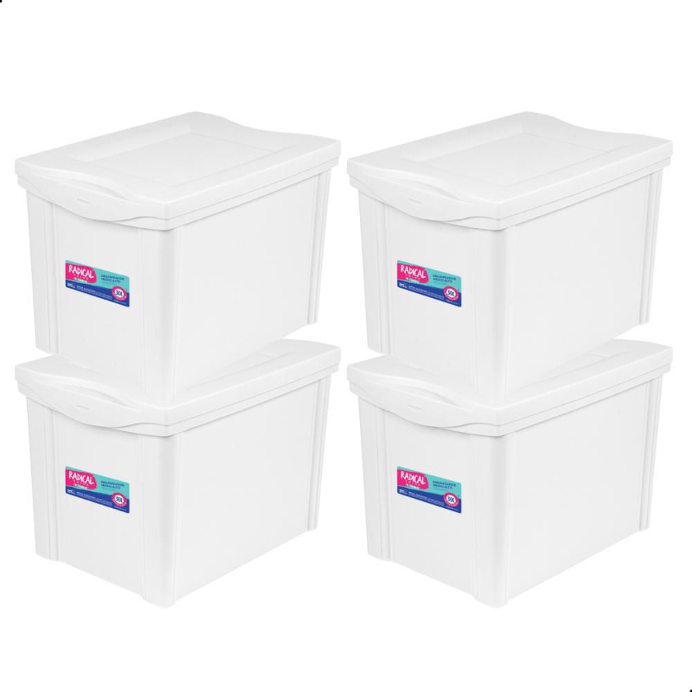 Kit Organizador Branco 30L Ordene 4UN - 1