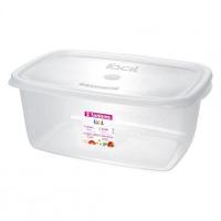 Pote Plástico Retangular Fácil Cristal 3,2L Sanremo - 1