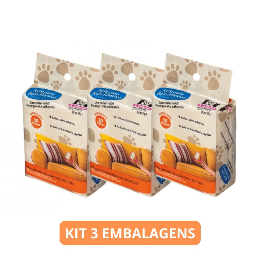 Kit 6 Refil Rolo Adesivo Tira Pelos Pet Sanremo - 4