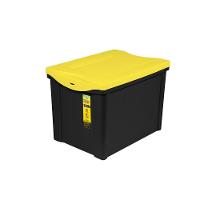 Caixa Organizadora Plástica Ultra Preta 30L Vig Ordene - 1