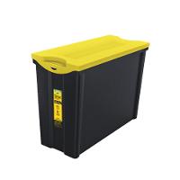 Caixa Organizadora Alta Plástica Ultra Preta 16,5L Vig Ordene - 1