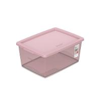 Kit 6 Caixas Organizadoras Plásticas 15L Rosé Ordene - 2