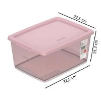 Kit 6 Organizadores Plásticos Multiuso 7,5L Rosé Ordene - 3