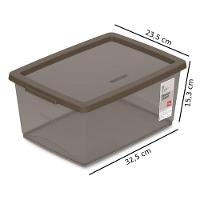 Kit 6 Organizadores Plásticos Multiuso 7,5L Camurça Ordene - 3