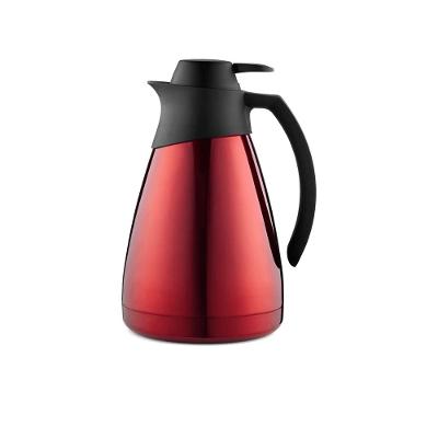 Garrafa Térmica 1L Bule Acolher em Aço Inox Vermelho Termic Sanremo