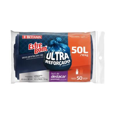 Saco de Lixo em Rolo Ultra Reforçado 50L EsfreBom Bettanin 50 Unidades