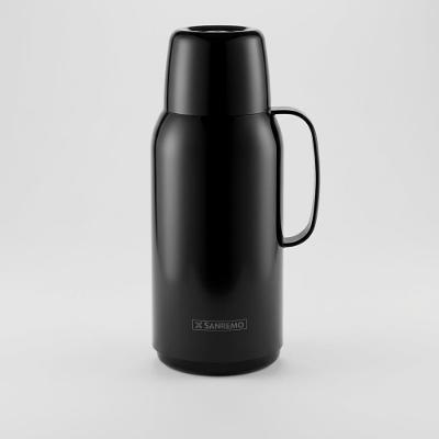 Garrafa Térmica Plástica Preta Sanremo 1L