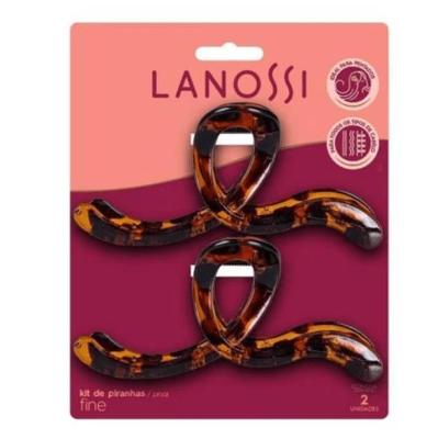 Conjunto 2 Piranhas de Cabelo para Penteados Diversos Fine Lanossi