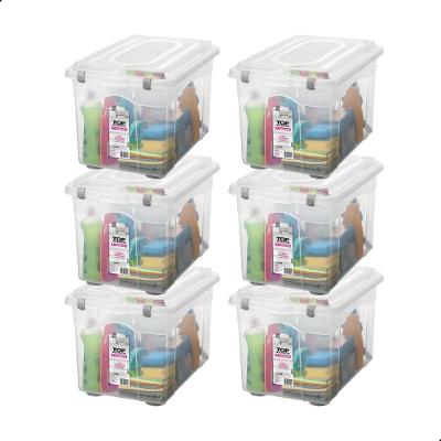 Kit 6 Caixas Organizadoras Multiuso 56,1L Sanremo