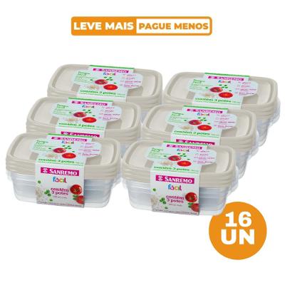Conjunto 18 Potes Herméticos Mantimento Freezer Sanremo 785ml