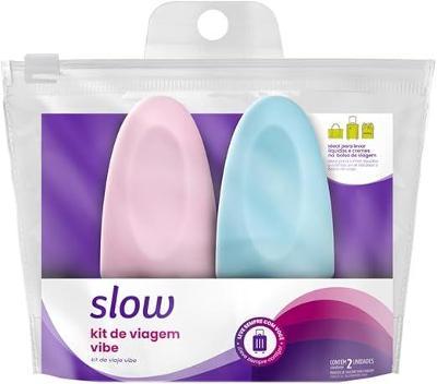Kit de Viagem Vibe com Dois Frascos de Silicone Slow Lanossi