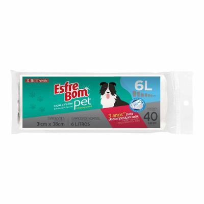 Saco de Lixo Oxibiodegradável para Pet 6L EsfreBom Bettanin