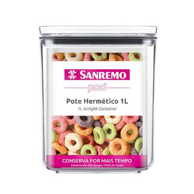 Pote Hermético em PS 1L Linha POD Sanremo