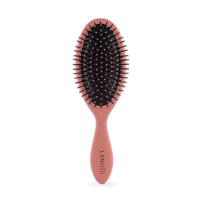 Escova de Cabelo Raquete Oval Roxa/Lilas Soft Lanossi