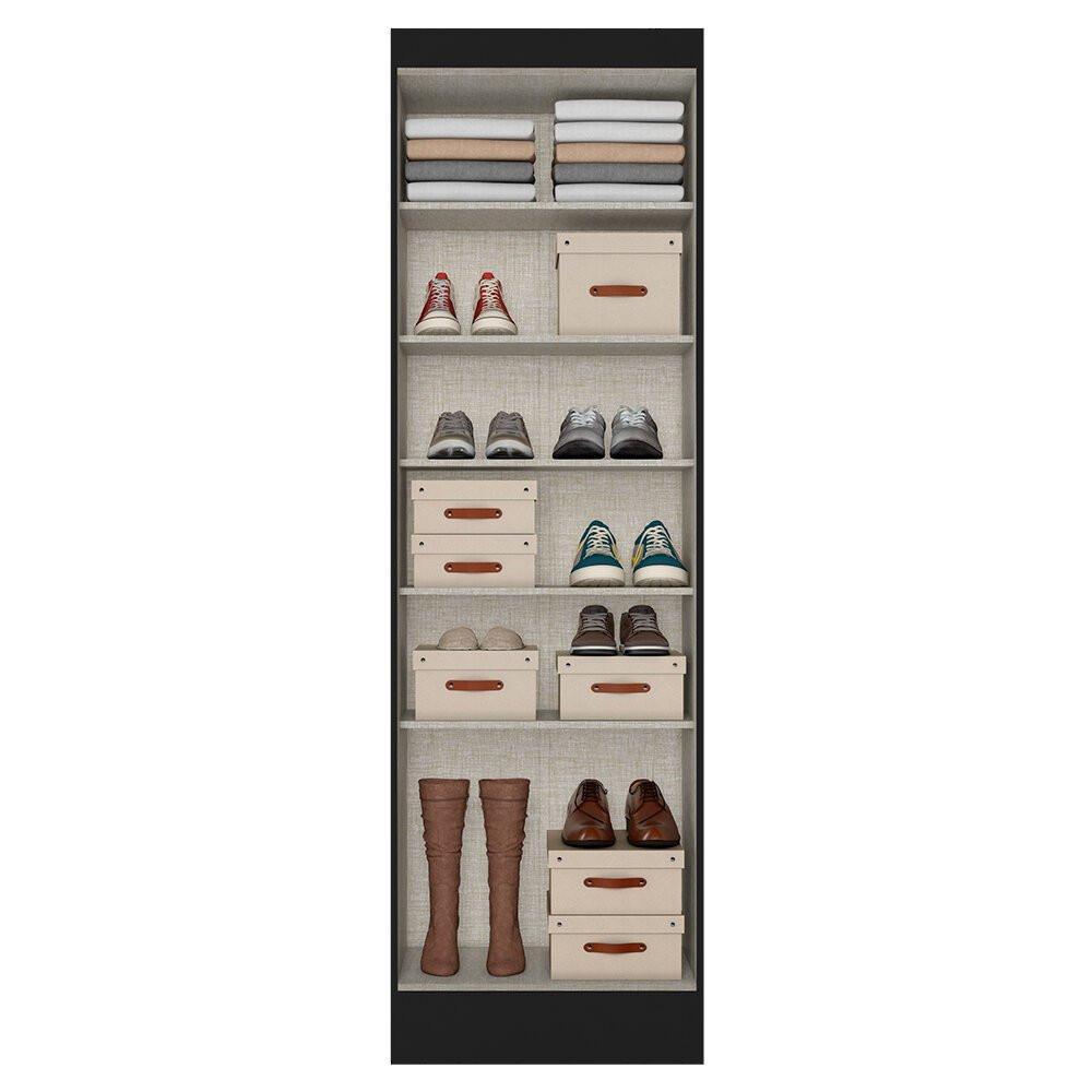 Armário Multiuso Sapateira THB Space com 2 Portas 5 Prateleiras - 2