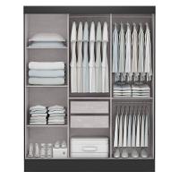 Guarda-Roupa Roupeiro Maxel San Marino 3 Portas de Correr 2 Gavetas - 2