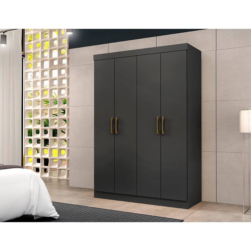 Guarda-Roupa Paris 4 Portas 2 Gavetas 100 MDF Maxel - 2