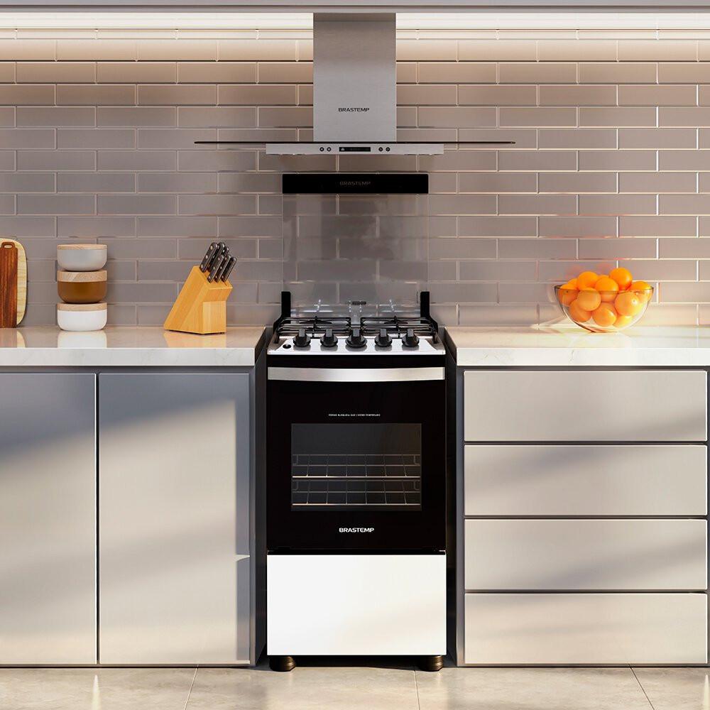 Fogão de Piso 4 Bocas Brastemp Acendimento Automático BFO4NBB - 6