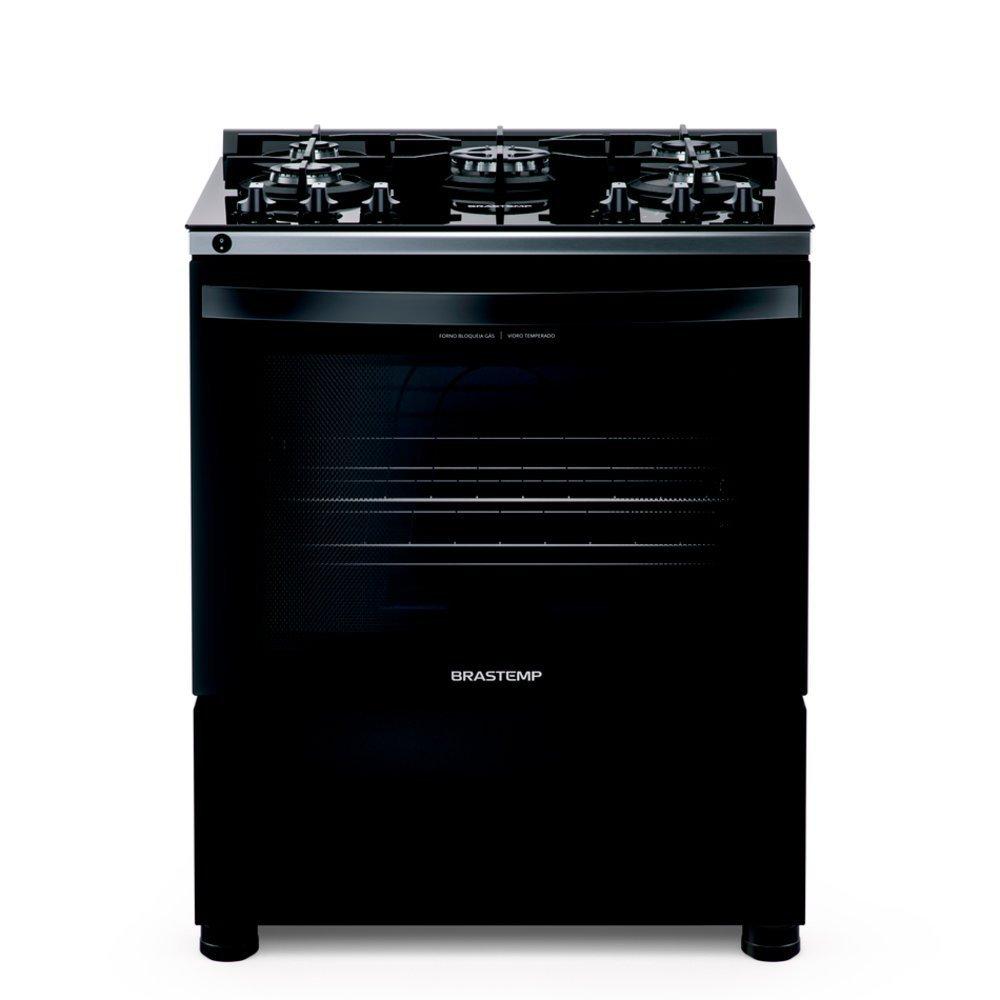 Fogão a Gás de Piso 5 Bocas Brastemp Mesa de Vidro - BFS5VCE - 1