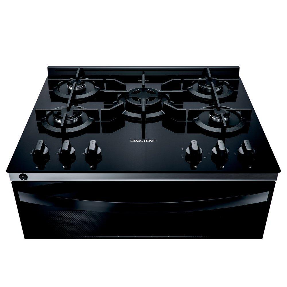 Fogão a Gás de Piso 5 Bocas Brastemp Mesa de Vidro - BFS5VCE - 3