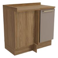 Balcão de Canto Reto com Tampo Botanic 1 Porta Kappesberg - 1