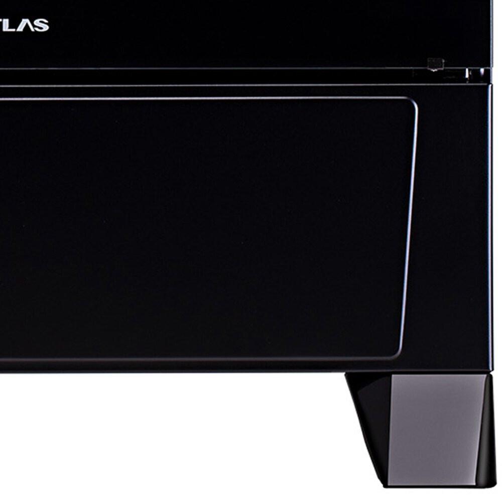 Fogão a Gás de Piso 5 Bocas Atlas Mônaco Top Glass Mesa de Vidro Preto - 9