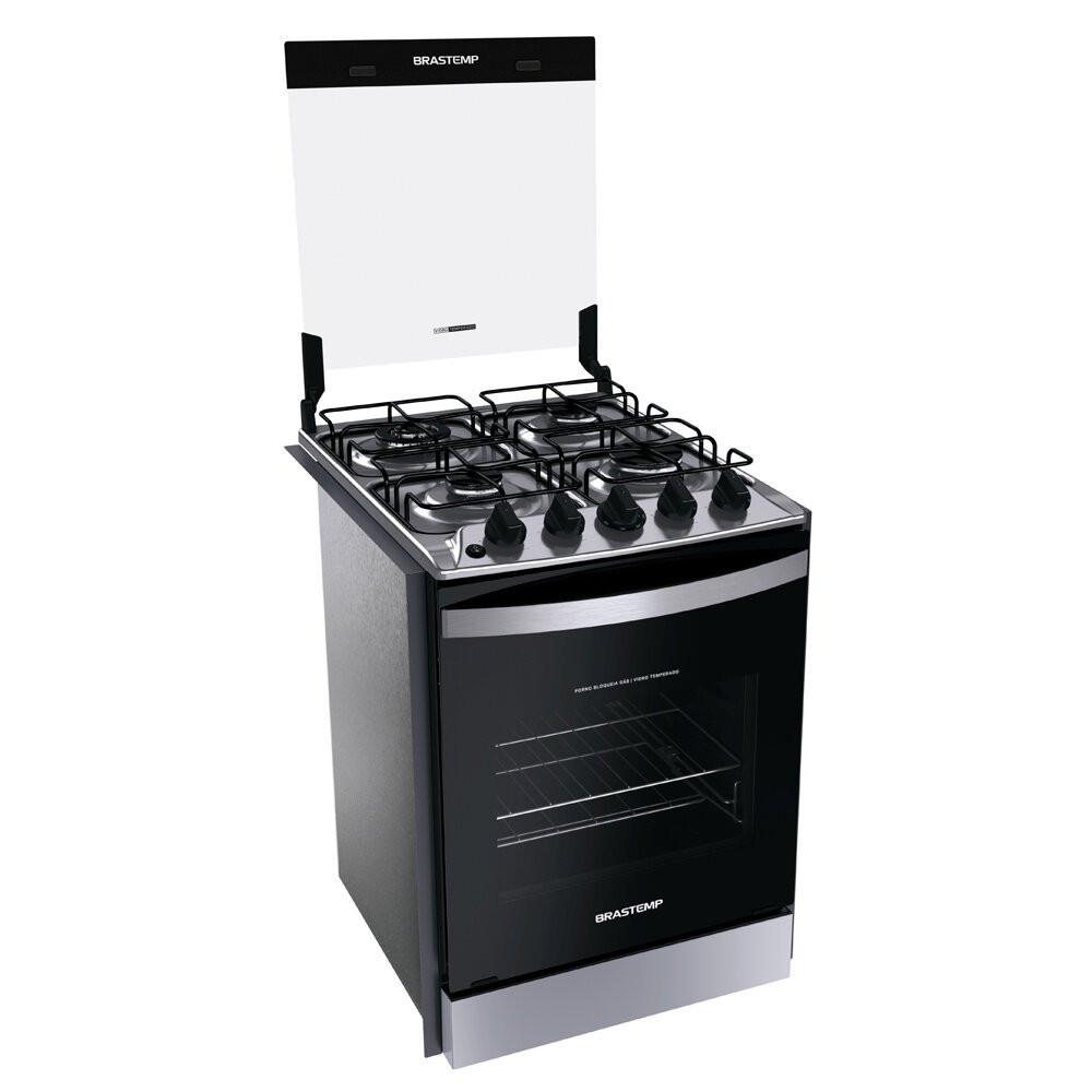 Fogão de Embutir Brastemp 4 Bocas, Chama Dupla BYO4EBR - 1