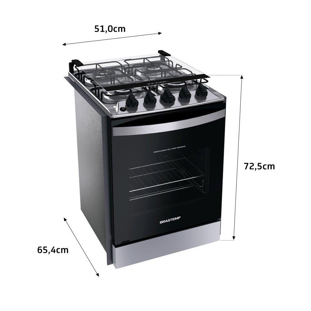 Fogão de Embutir Brastemp 4 Bocas, Chama Dupla BYO4EBR - 8