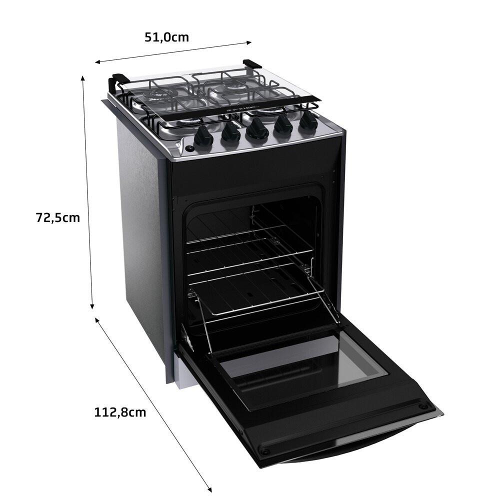 Fogão de Embutir Brastemp 4 Bocas, Chama Dupla BYO4EBR - 9