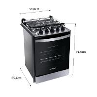 Fogão de Embutir Brastemp 4 Bocas, Chama Dupla BYO4EBR - 8