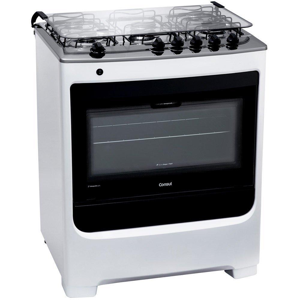 Fogão a Gás de Piso 5 Bocas Consul Mesa em Aço Inox CFS5NAB - 1
