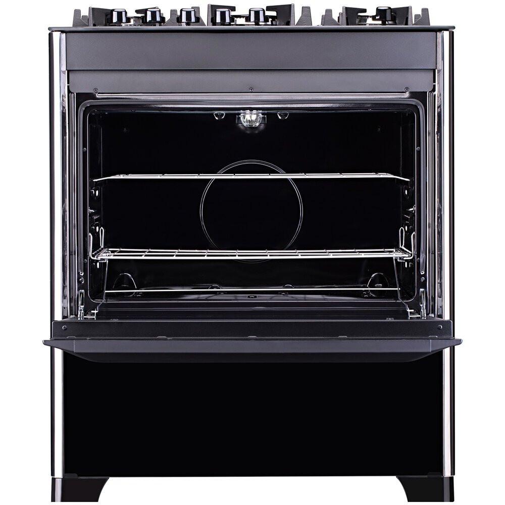 Fogão a Gás de Piso 5 Bocas Dako Magister Mesa de Vidro Preto - 6