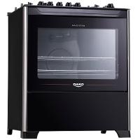 Fogão a Gás de Piso 5 Bocas Dako Magister Mesa de Vidro Preto - 2