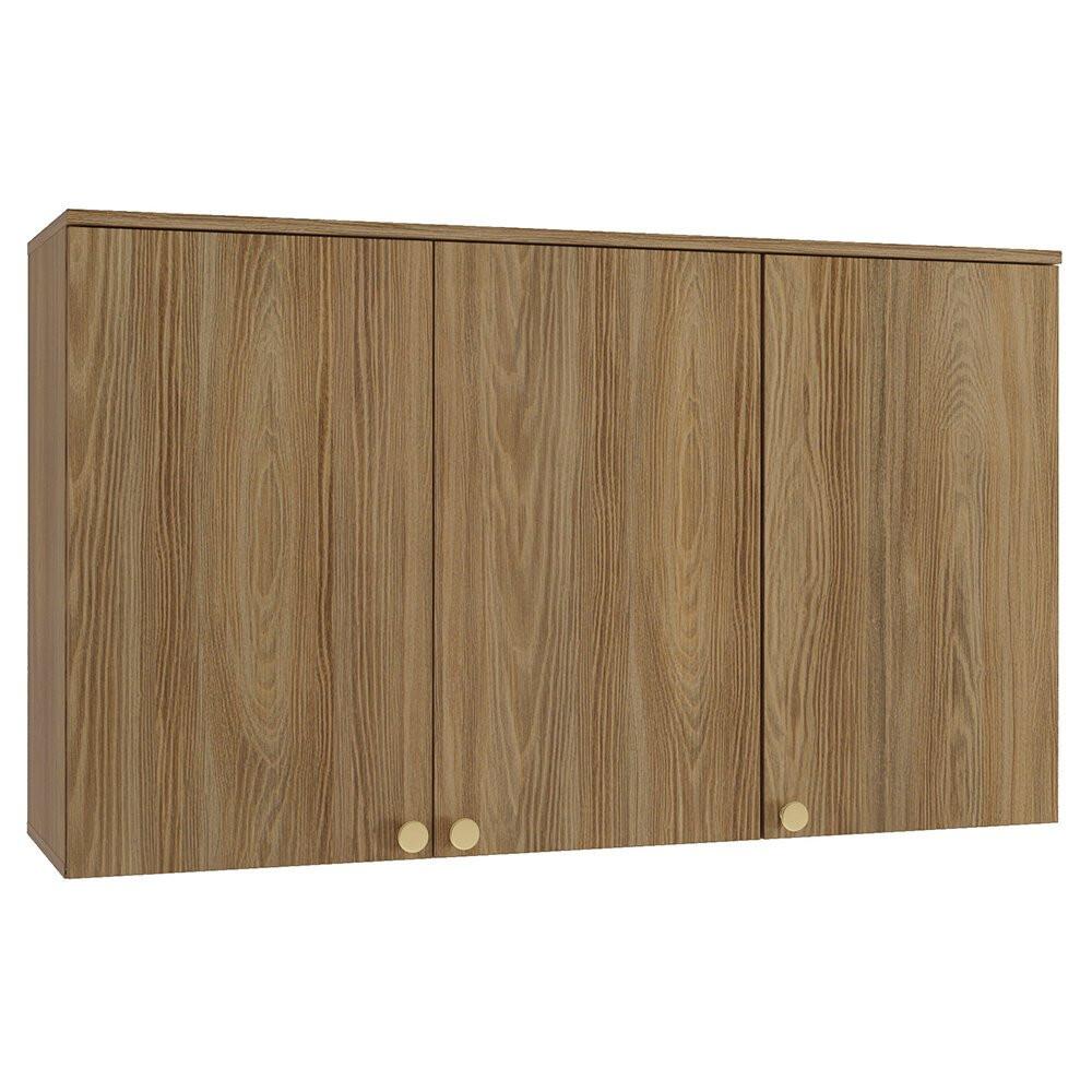 Armário Aéreo Kappesberg Botanic 120cm com LED 3 Portas MDP M634 - 1