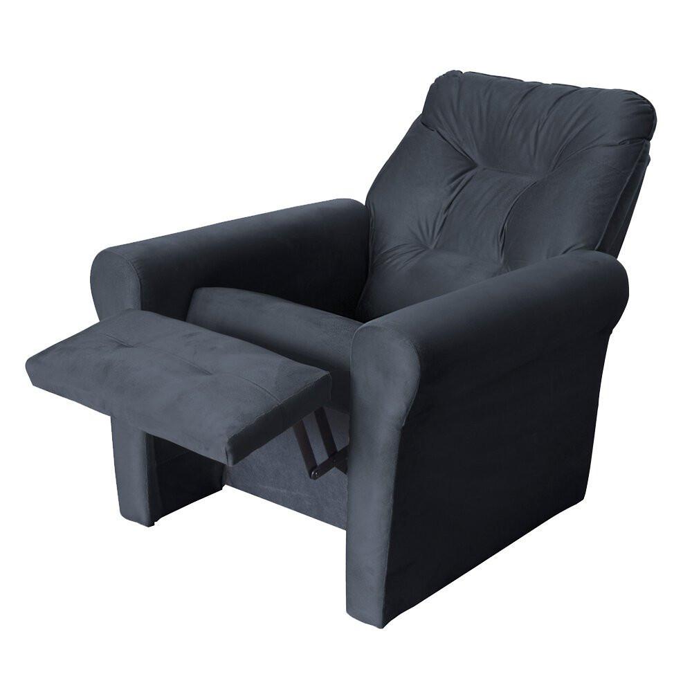 Poltrona Reclinável Clio em Veludo com 3 Posições Matrix - 1