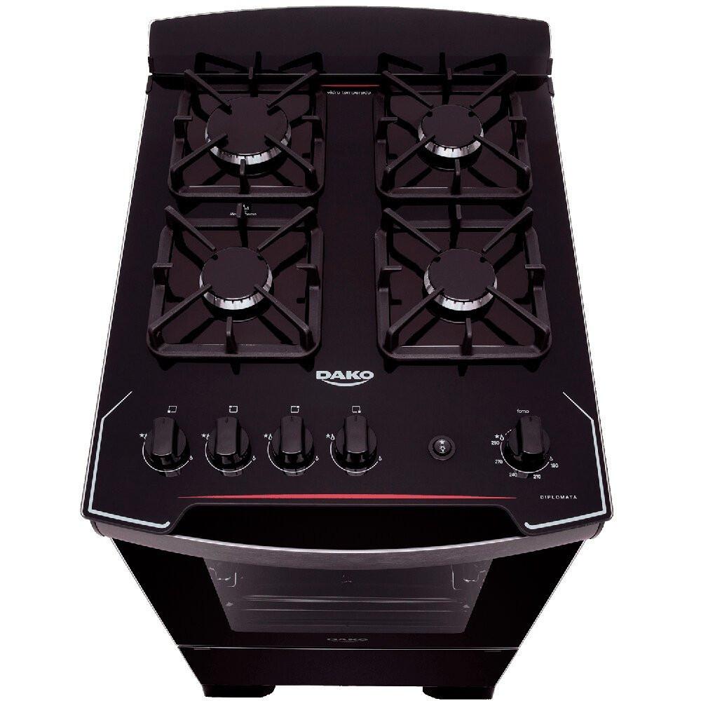 Fogão a Gás Diplomata de Piso com 4 Bocas Dako - 7