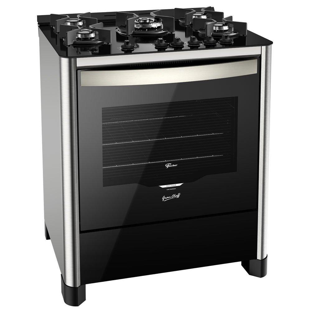Fogão 5 Bocas a Gás de Piso com Grill Elétrico Fischer Gran Cheff  26988 - 1