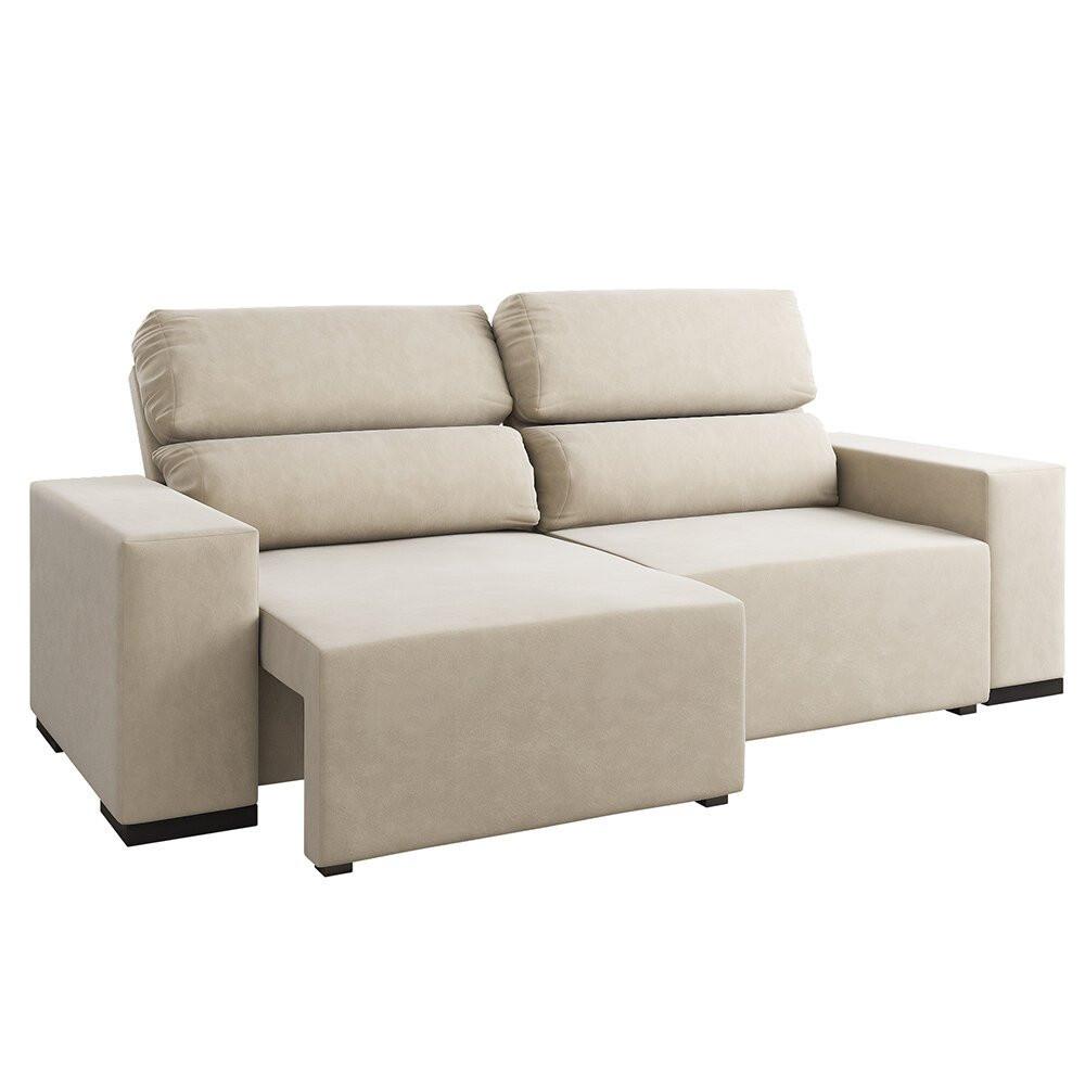 Sofá Retrátil e Reclinável Eduarda 2,00 Metros 3 ou + Lugares Viero - 1