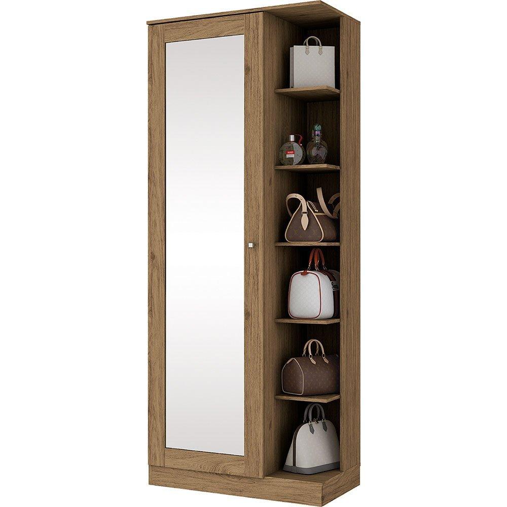 Sapateira Duetto 1 Porta com Espelho Henn - 1